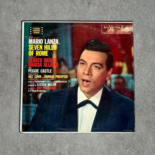 Mario Lanza “Seven Hills Of Rome” Vintage Record Vinyl - GROOVES