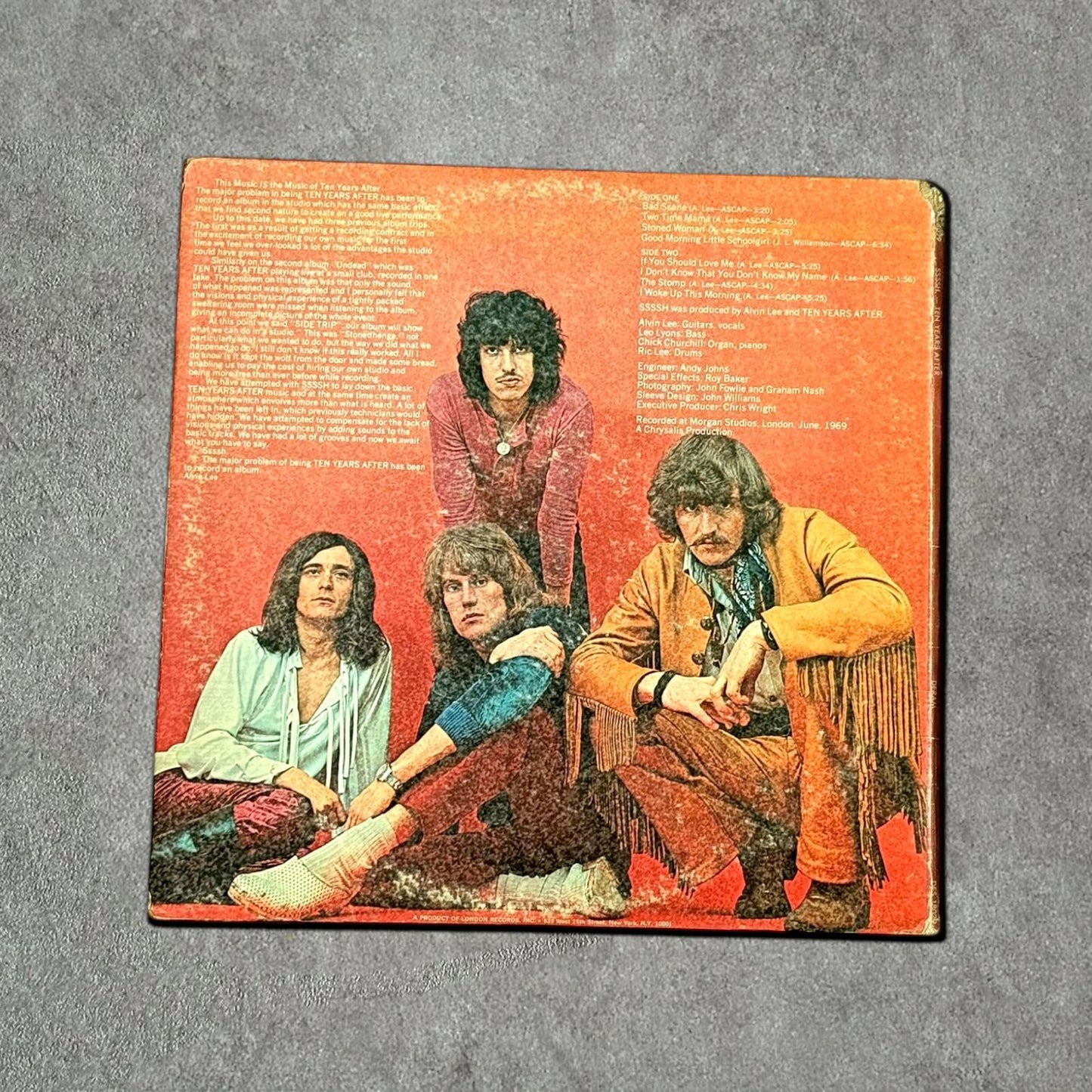 Ssssh. Ten Years After Vintage Record Vinyl Other