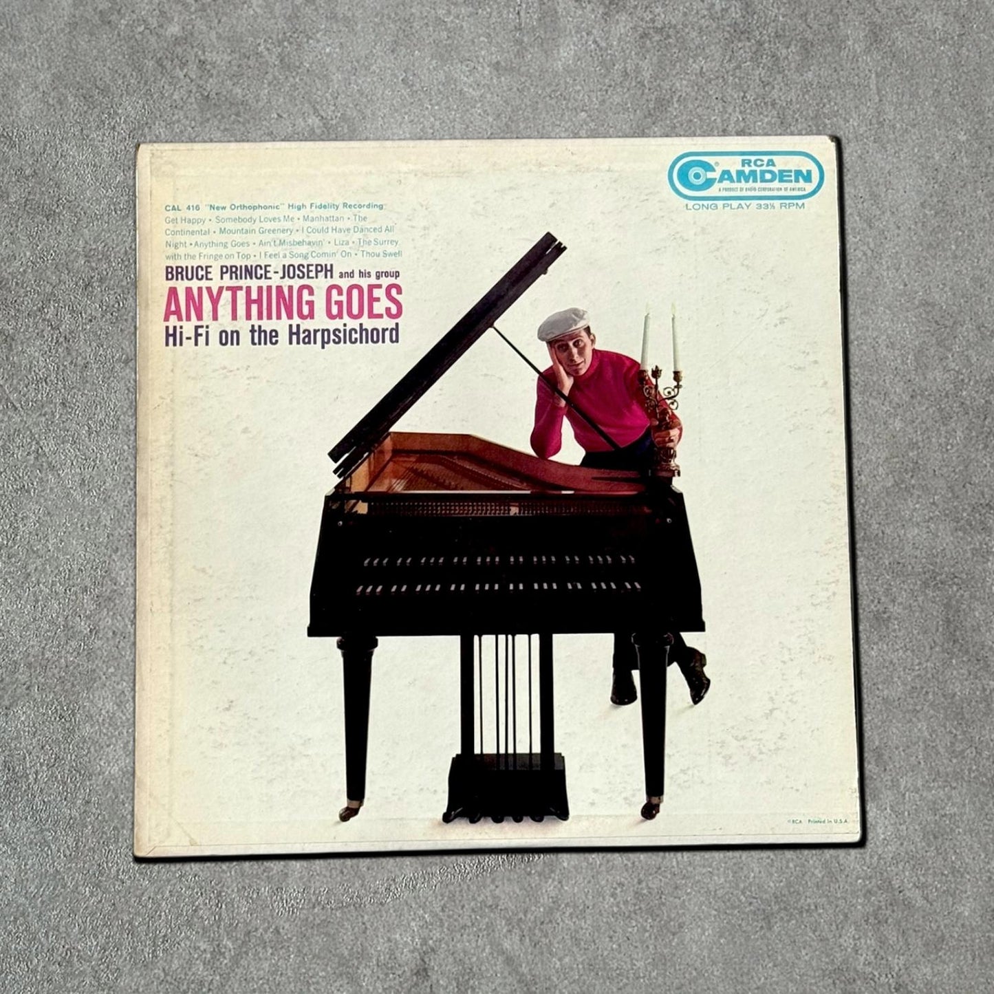 Bruce Prince-Joseph and His Group “Anything Goes” Vintage Record Vinyl Other