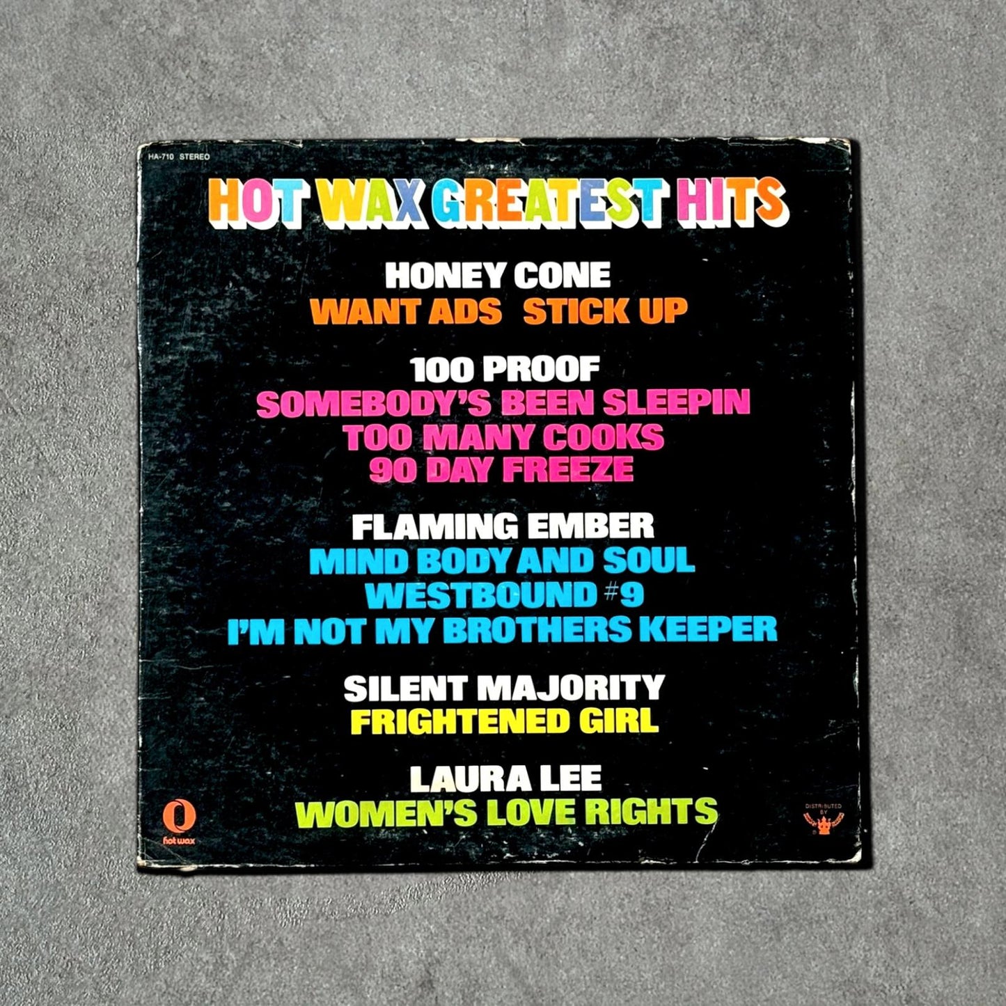 Hot Wax “Greatest Hits” Vintage Record Vinyl Other