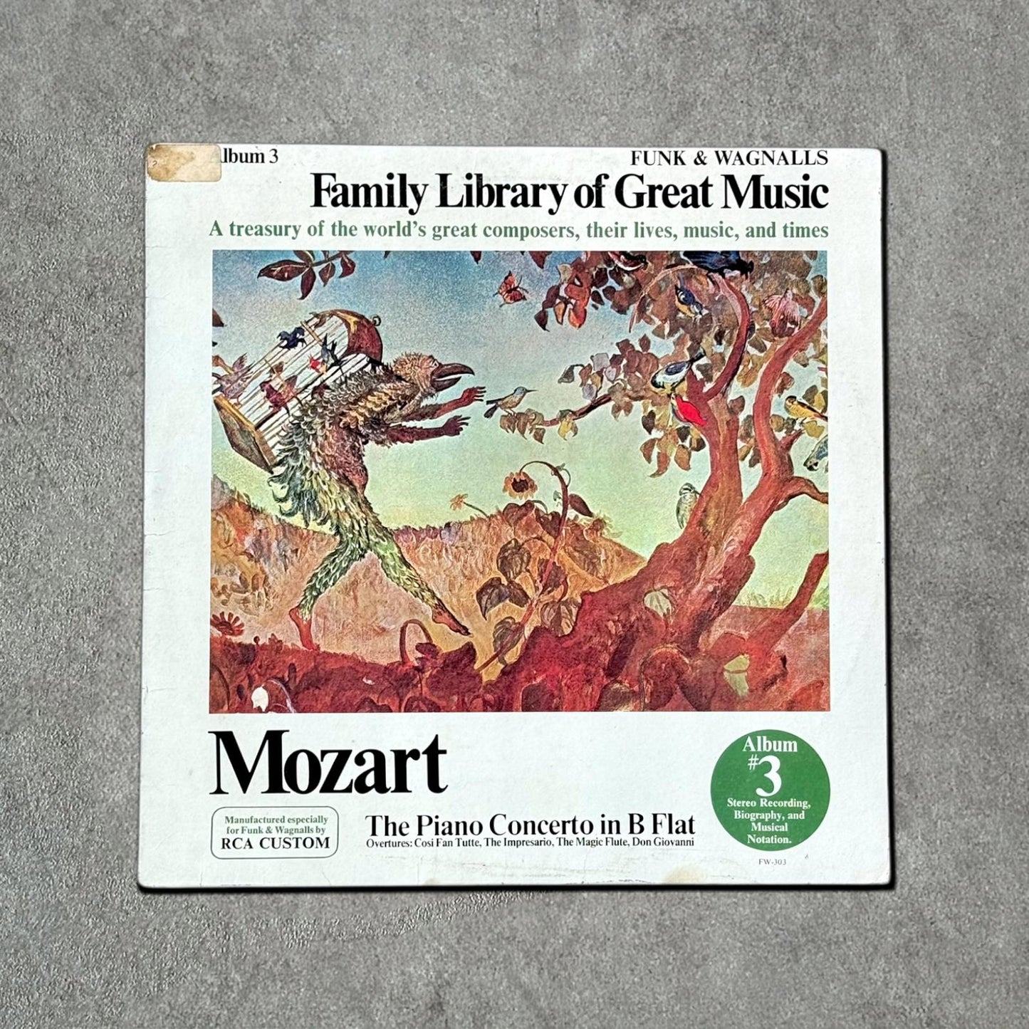 Mozart “Family Library of Great Music” Vintage Record Vinyl Other