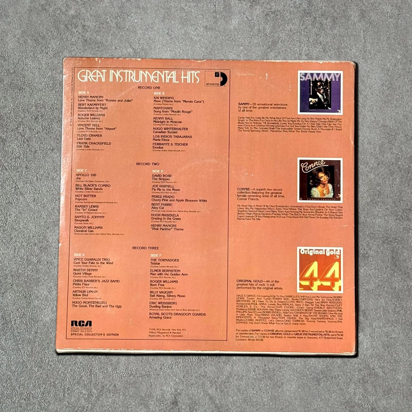 Great Instrumental Hits (3 Record Sets) Vintage Record Vinyl Other