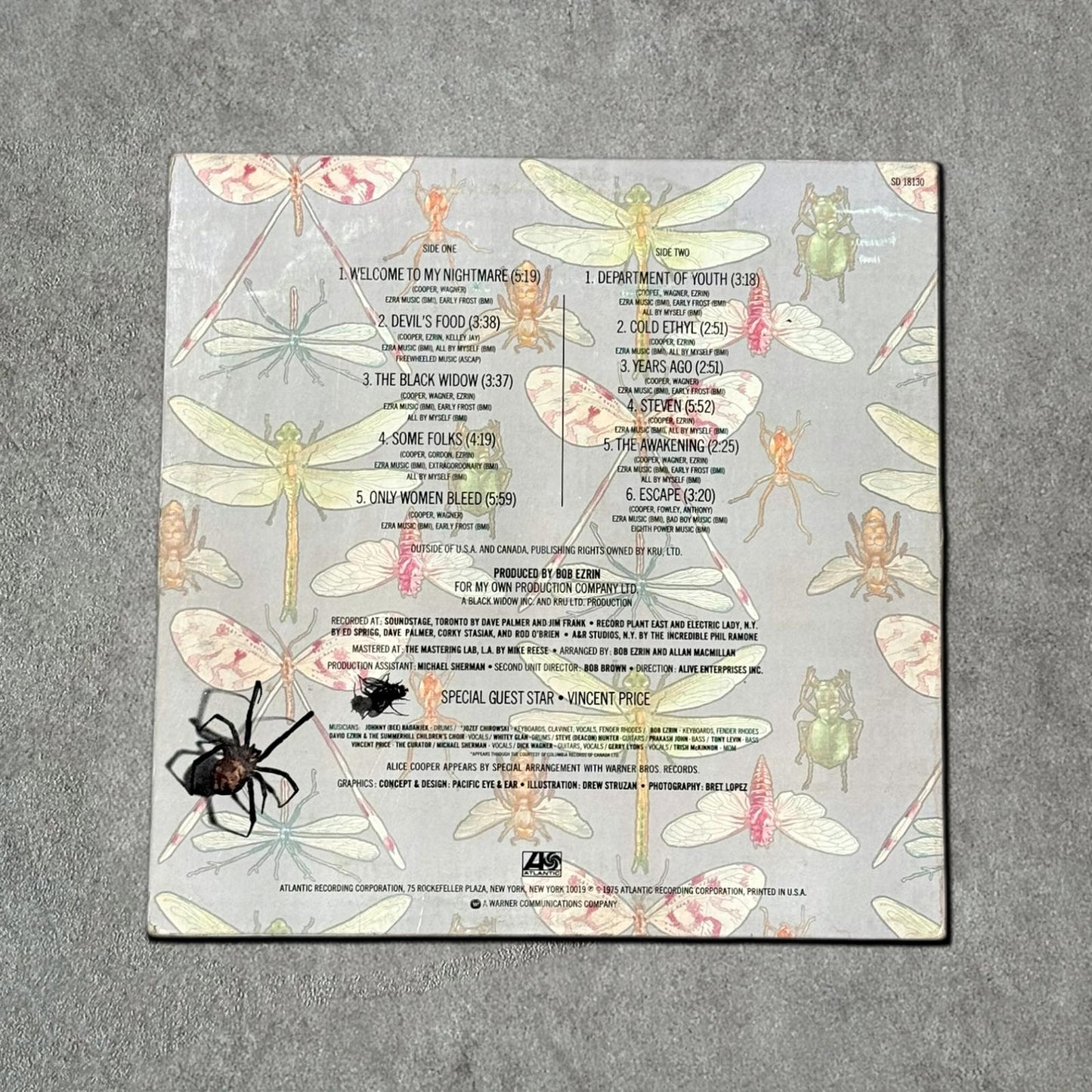 Alice Cooper “Welcome To My Nightmare” Vintage Record Vinyl Other