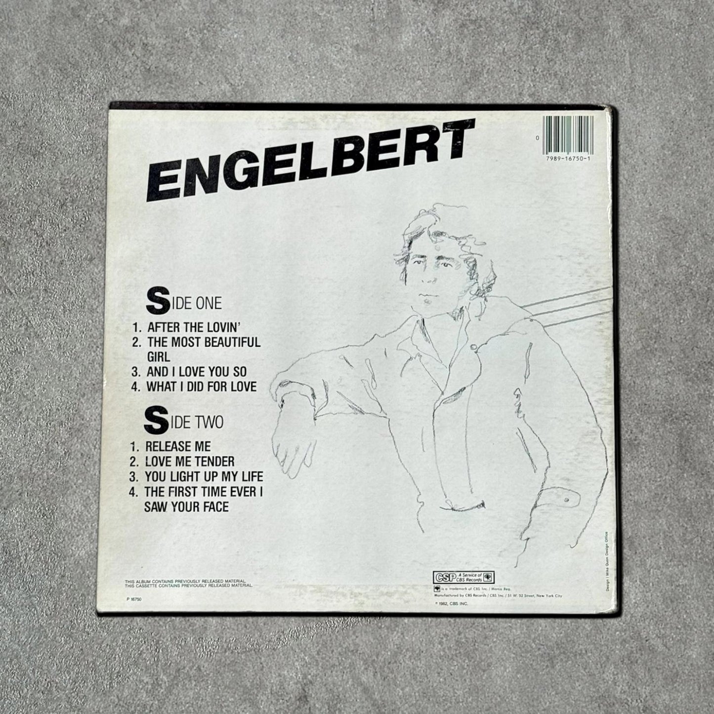 Engelbert Humperdinck “Engelbert” Vintage Record Vinyl Other