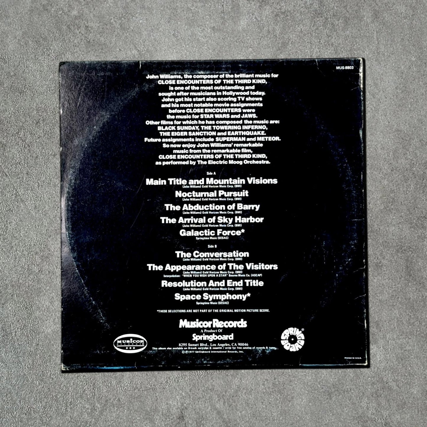 The Electric Moog Orchestra “Close Encounters Of The Third Kind” Vintage Record Vinyl Other