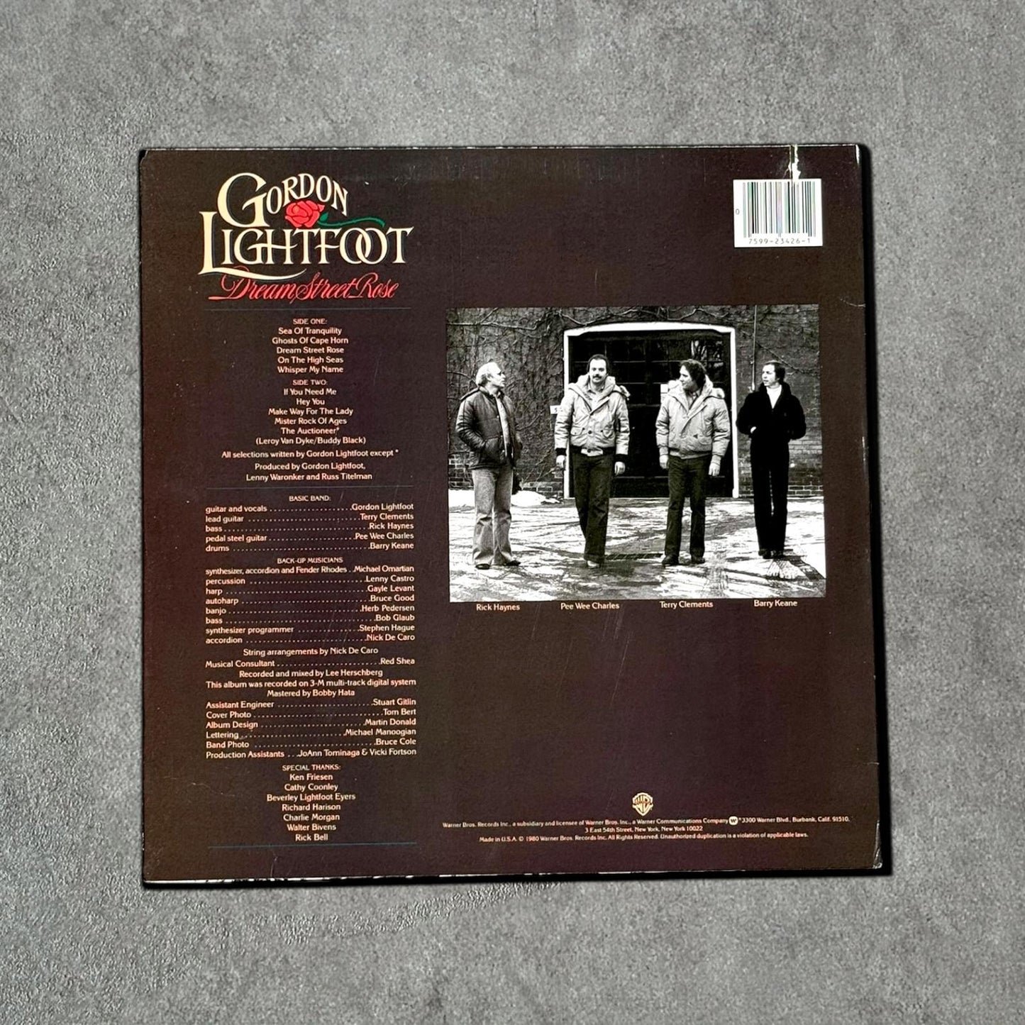 Gordon Lightfoot “Dream Street Rose” Vintage Record Vinyl Other