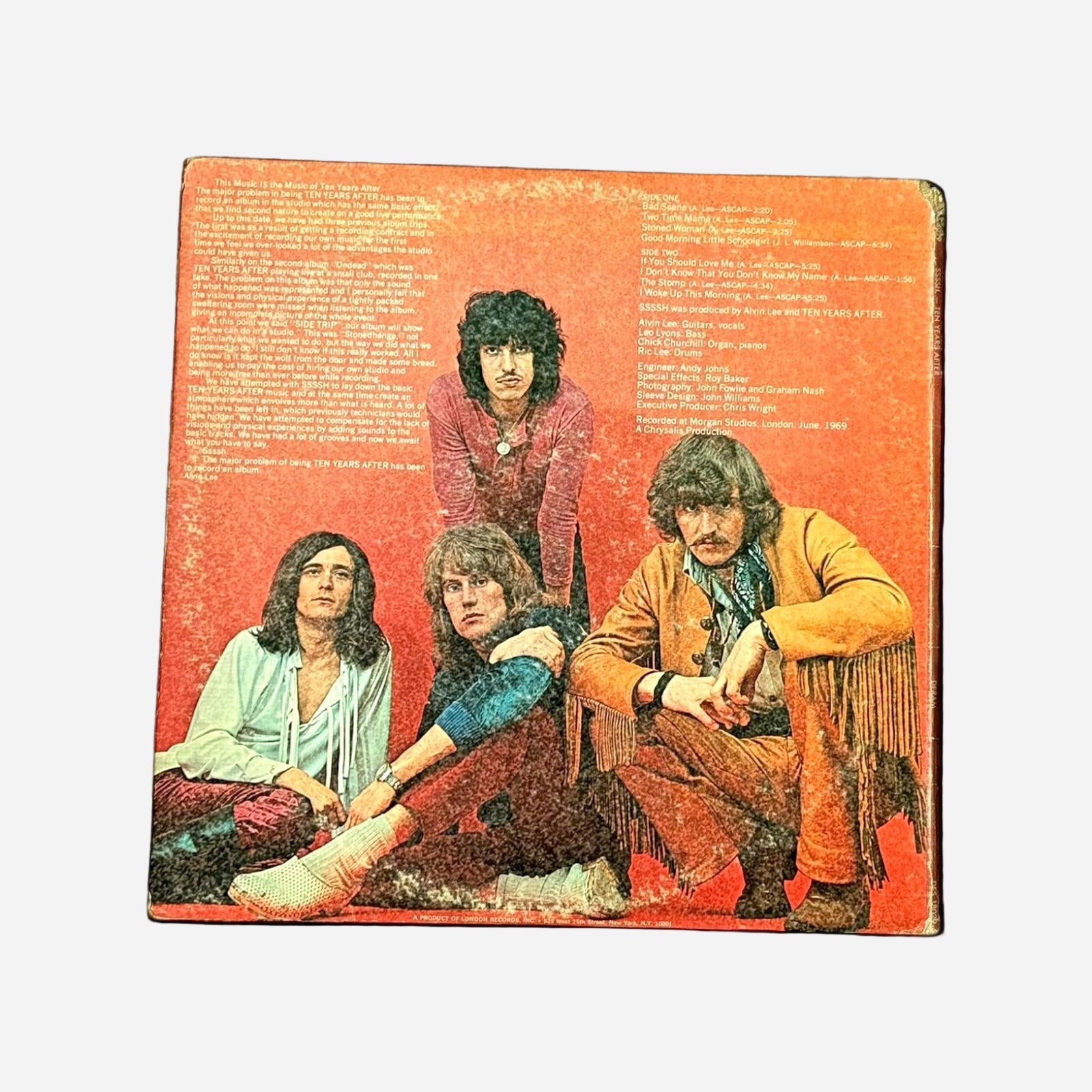 Ssssh. Ten Years After Vintage Record Vinyl Other