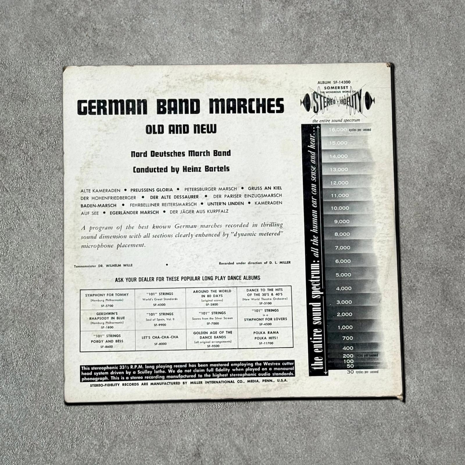 German Band Marches Vintage Record Vinyl Other