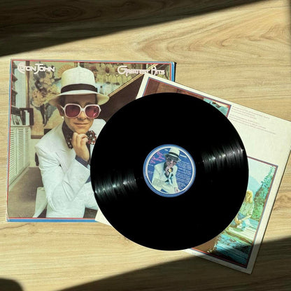 Elton John Greatest Hits Vintage Record Vinyl - GROOVES