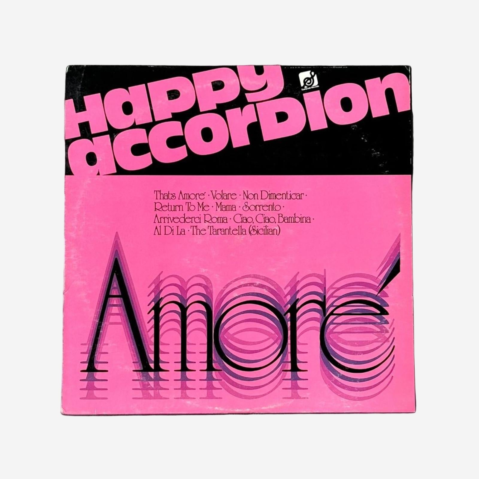 Happy Accordion “Amoré” Vintage Record Vinyl - GROOVES