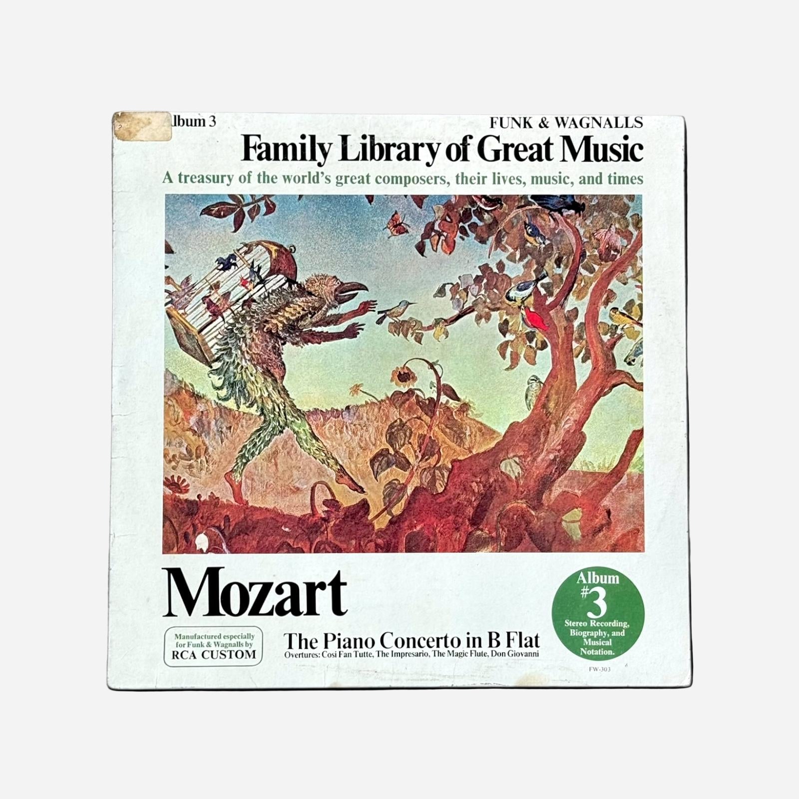 Mozart “Family Library of Great Music” Vintage Record Vinyl Other