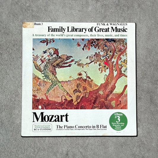 Mozart “Family Library of Great Music” Vintage Record Vinyl Other