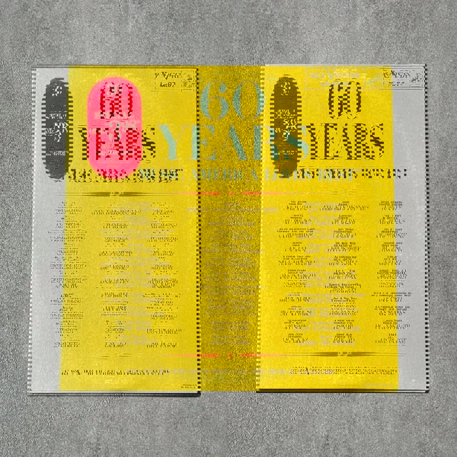 “60 Years Of Music America Loves Best” Vintage Record Vinyl - GROOVES