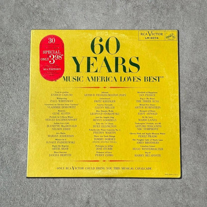 “60 Years Of Music America Loves Best” Vintage Record Vinyl - GROOVES