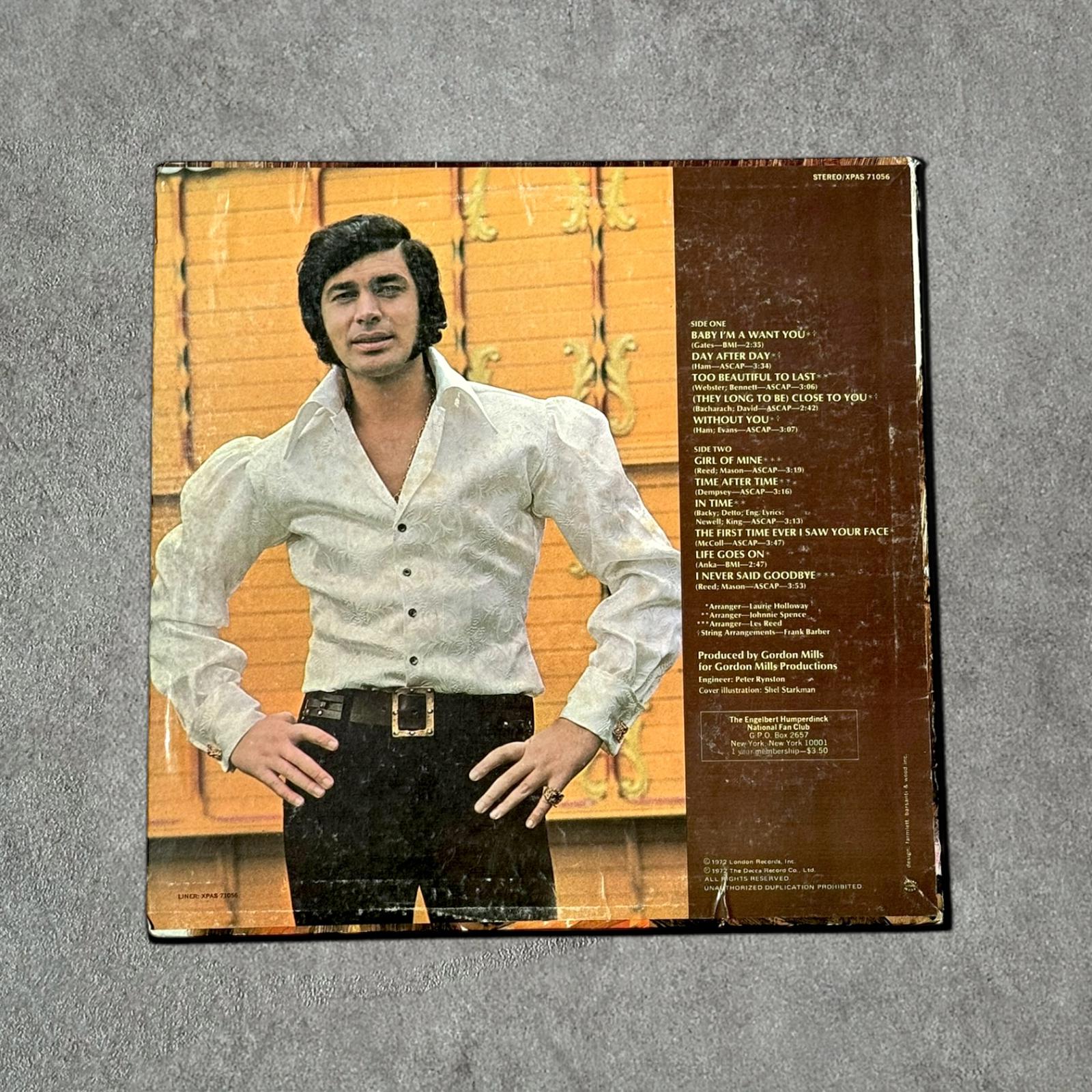 The Engelbert Humperdinck Vintage Record Vinyl Other