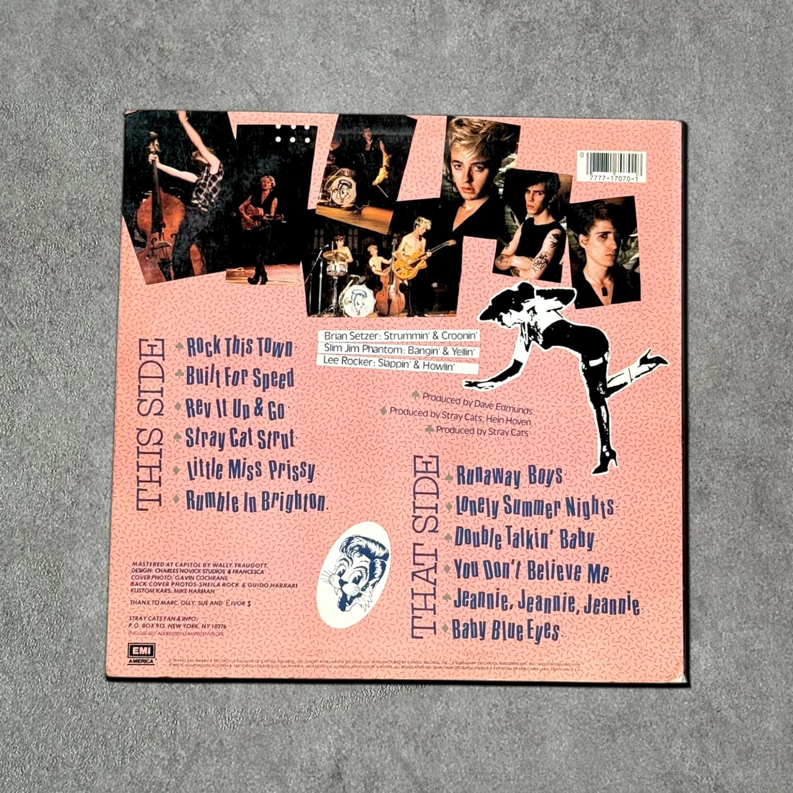 Stray Cats “Built For Speed” Vintage Record Vinyl Other