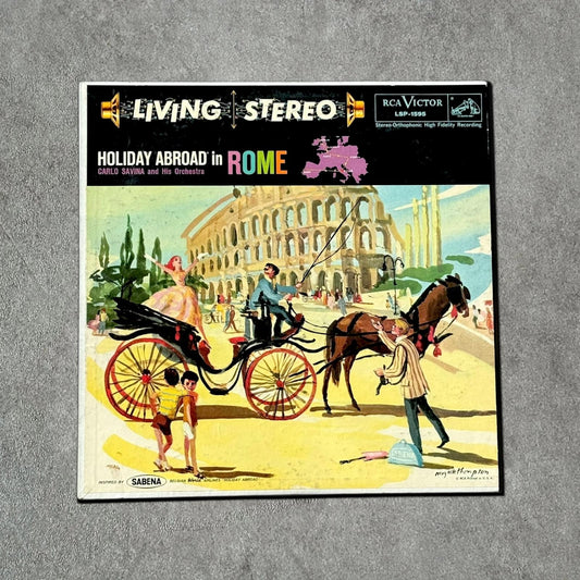 Carlo Savina and His Orchestra "Holiday Abroad in Rome” Vintage Record Vinyl Other