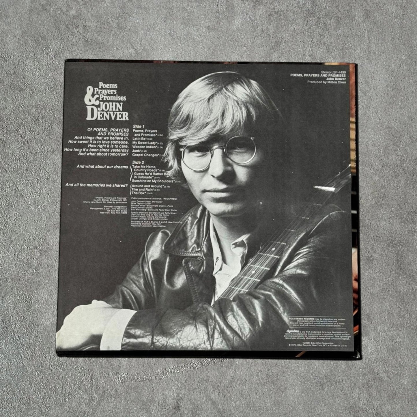 John Denver “Poems, Prayers & Promises” Vintage Record Vinyl - GROOVES