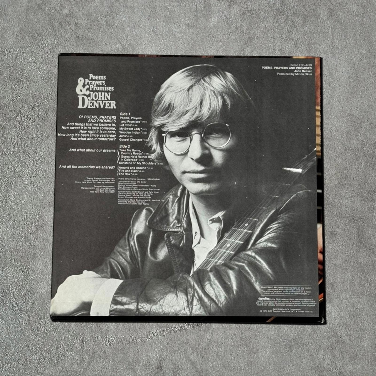 John Denver “Poems, Prayers & Promises” Vintage Record Vinyl - GROOVES