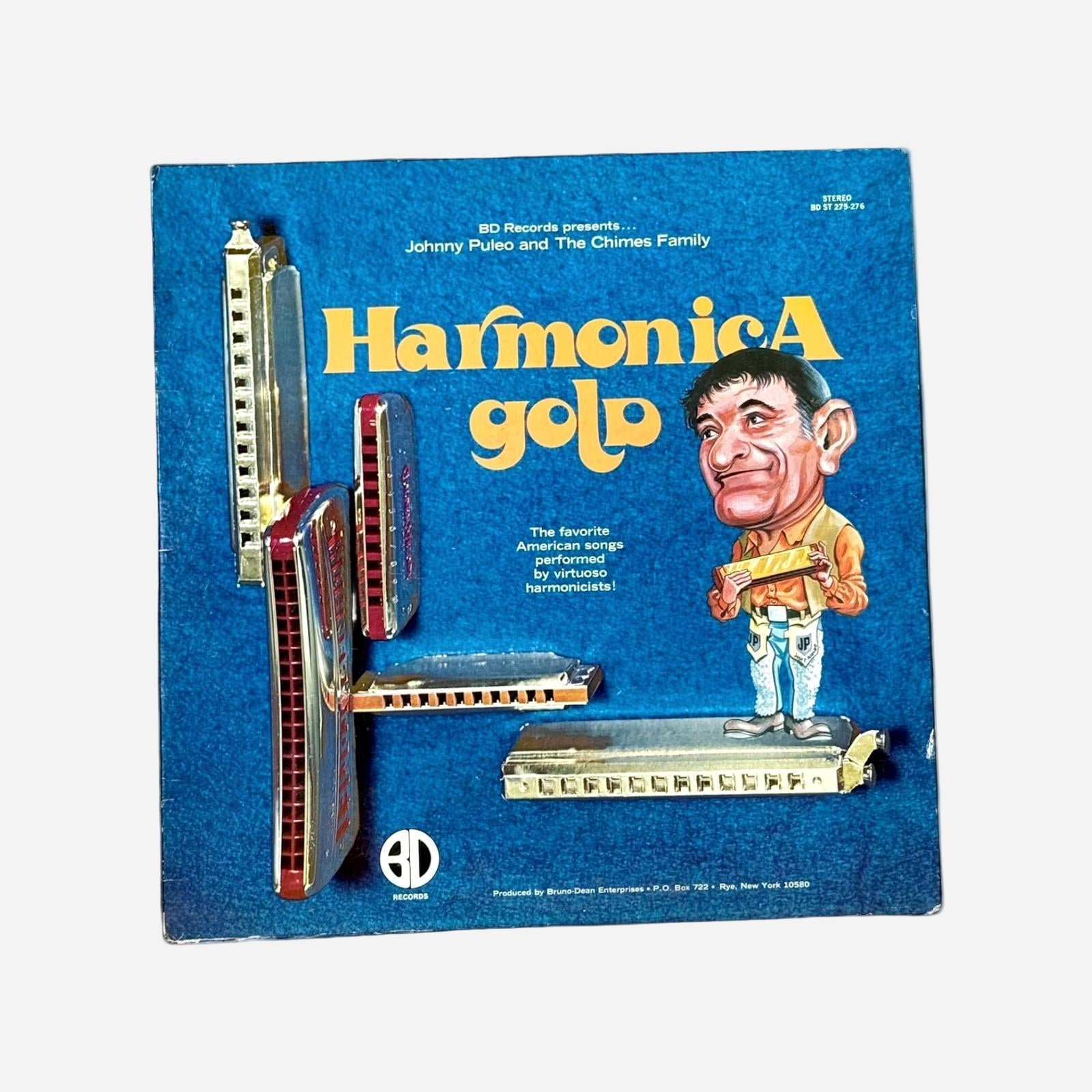 Harmonica Gold Vintage Record Vinyl Other
