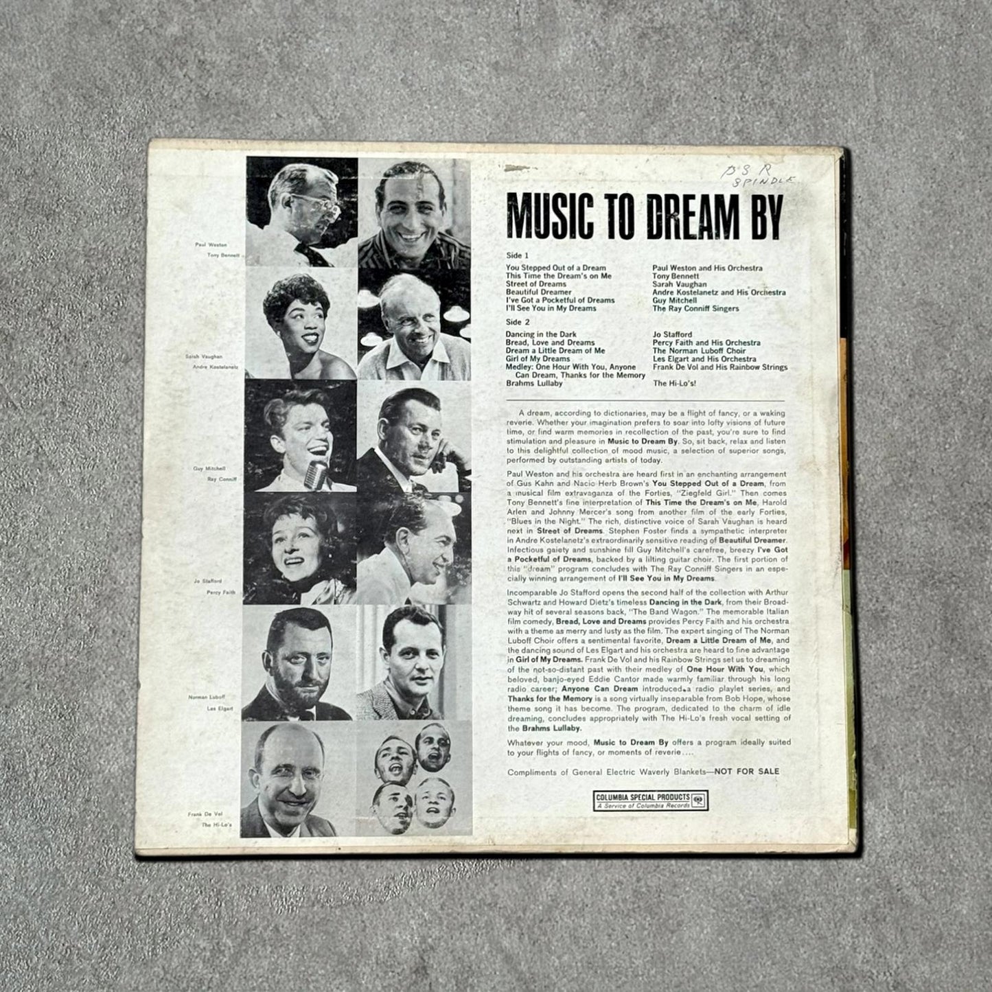 Andre Kostelanetz “Music to Dream By” Vintage Record Vinyl Other