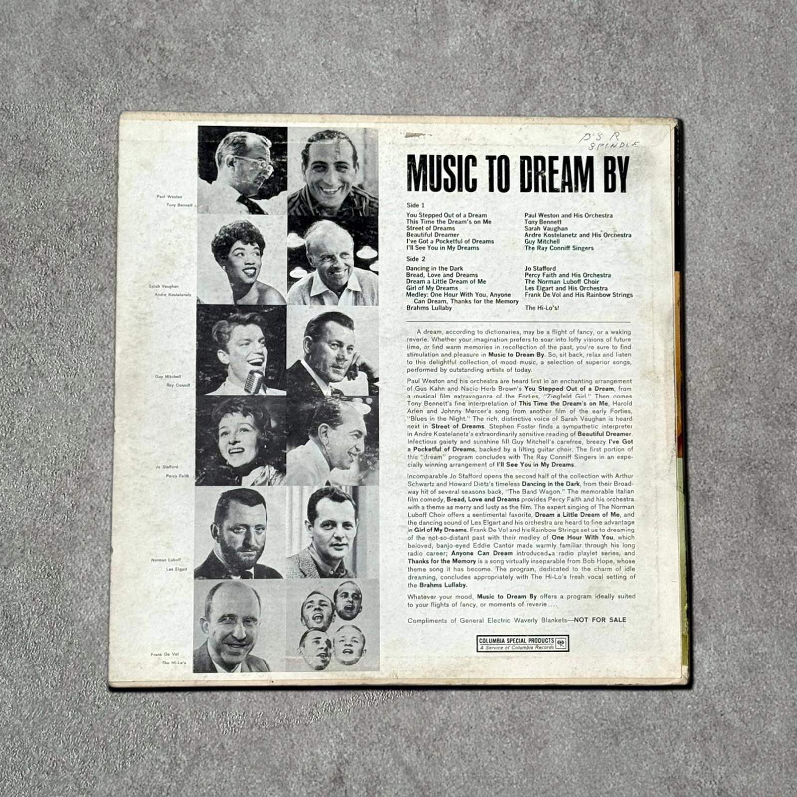 Andre Kostelanetz “Music to Dream By” Vintage Record Vinyl Other