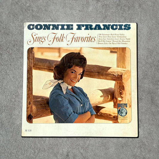 Connie Francis “Sings Folk Favorites” Vintage Record Vinyl Other