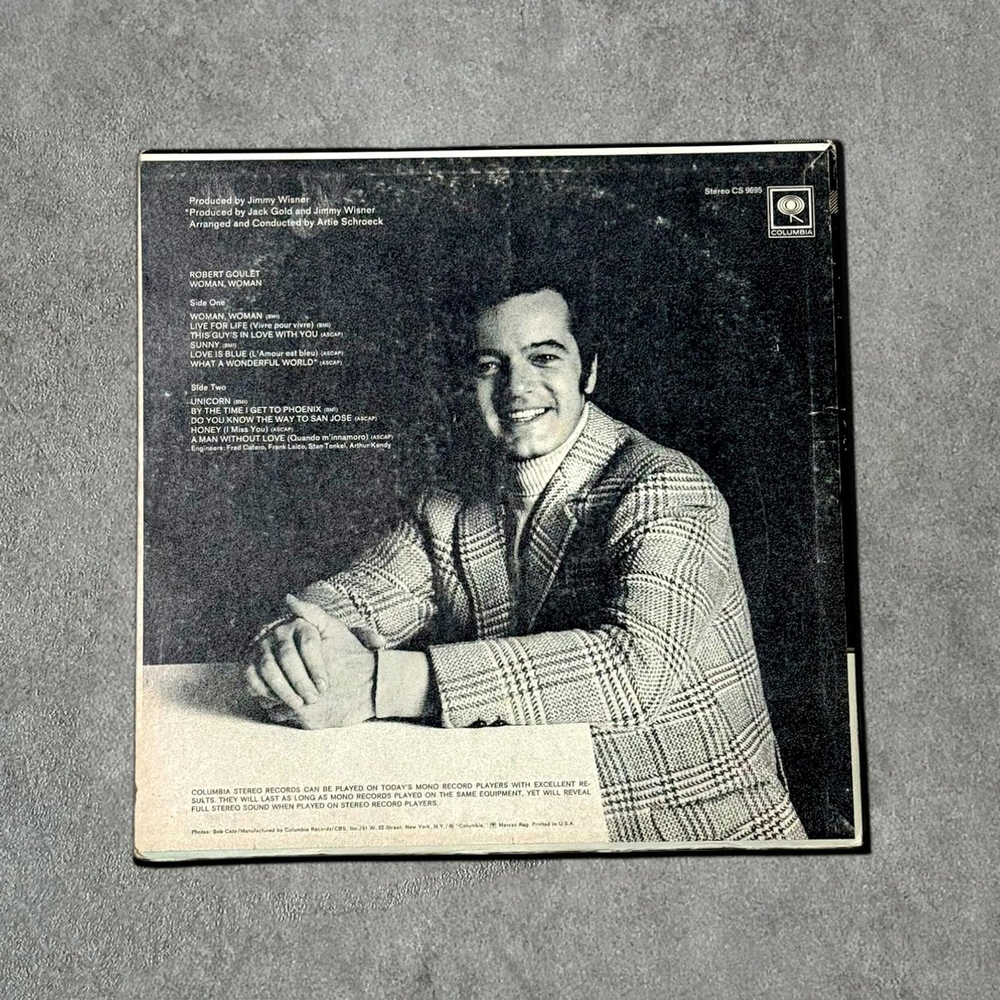 Robert Goulet “Woman, Women” Vintage Record Vinyl Other