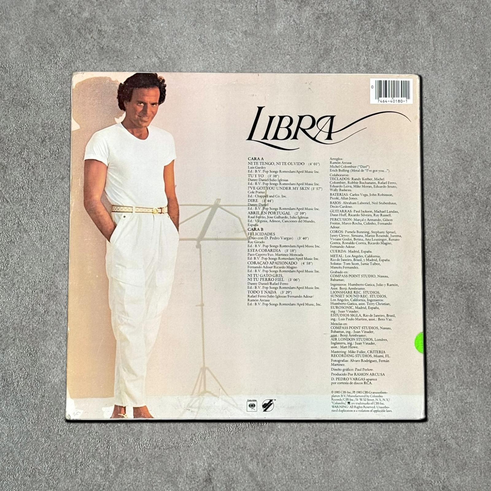 Julio Iglesias “Libra” Vintage Record Vinyl Other