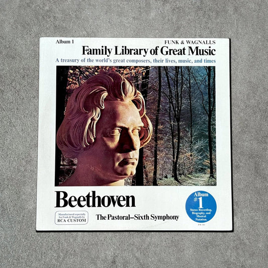 Beethoven “Family Library of Great Music” Vintage Record Vinyl Other