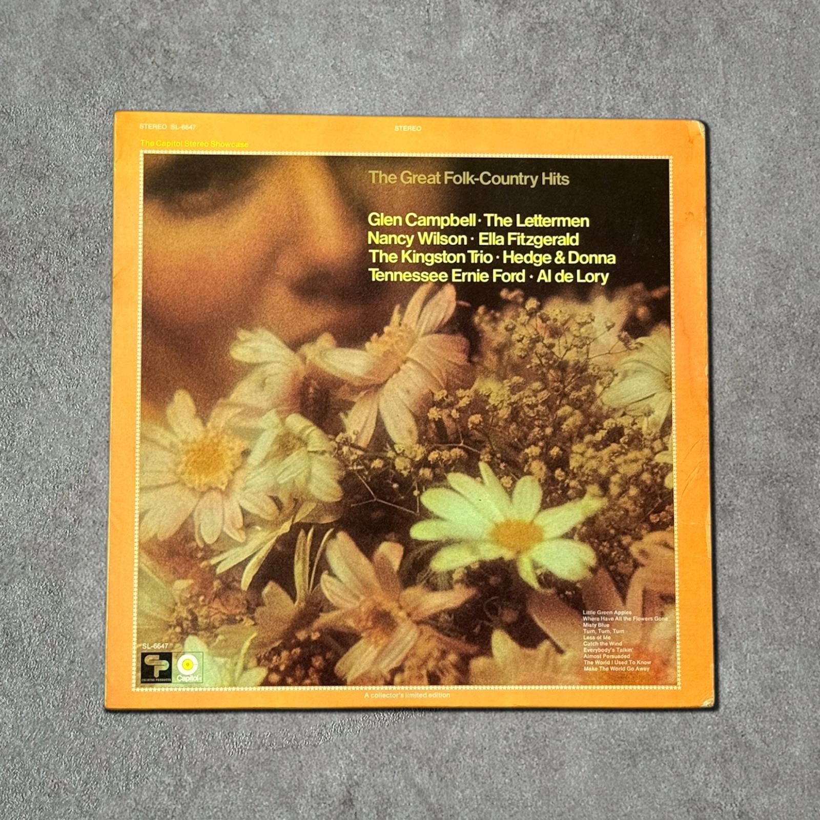 “The Great Folk-Country Hits” Vintage Record Vinyl Other