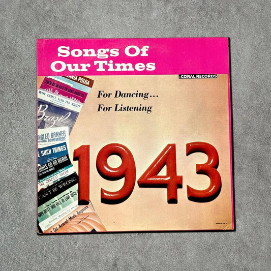Bob Grant and His Orchestra “Song Hits of 1943” Vintage Record Vinyl Other