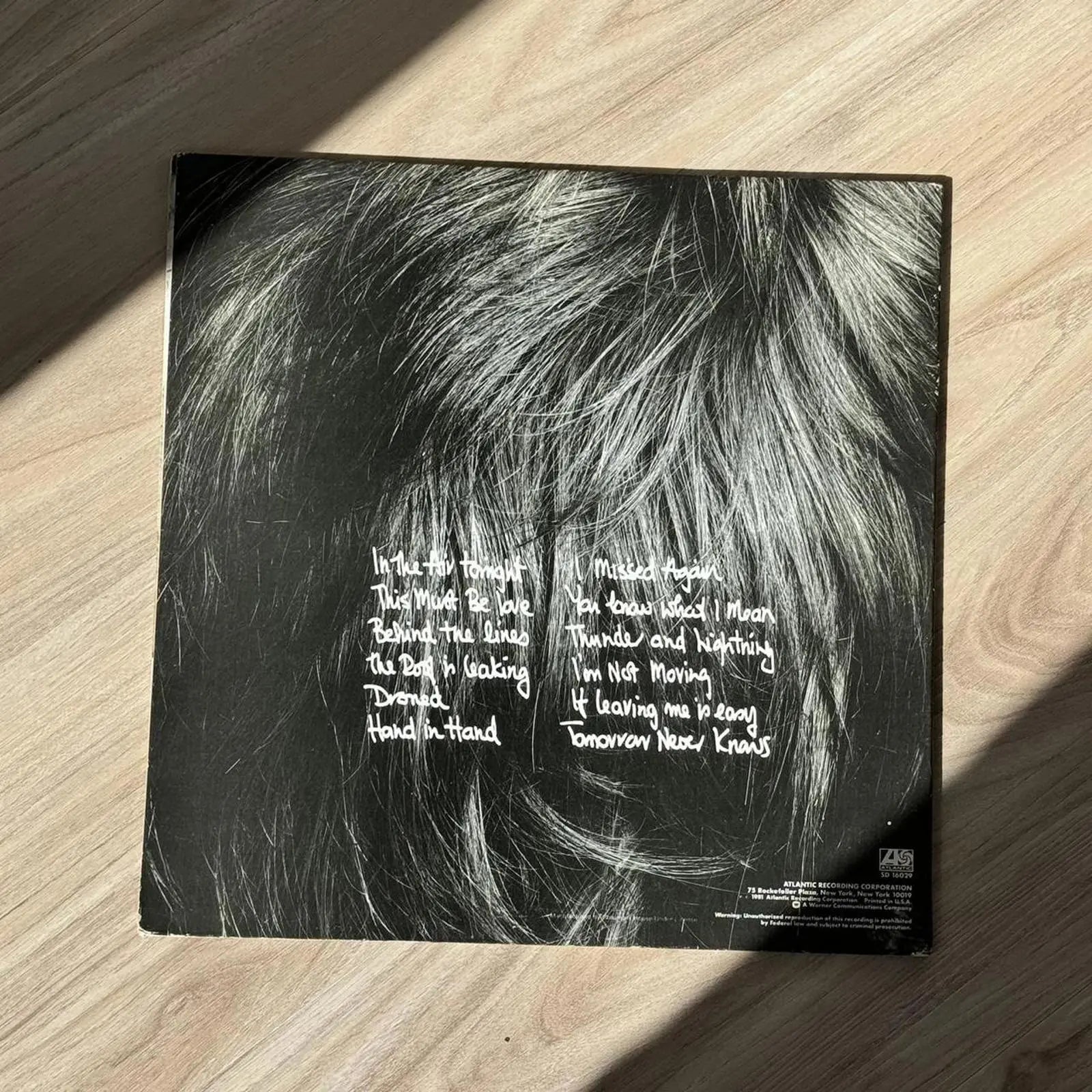 Face Value Phil Collins Vintage Record Vinyl - GROOVES