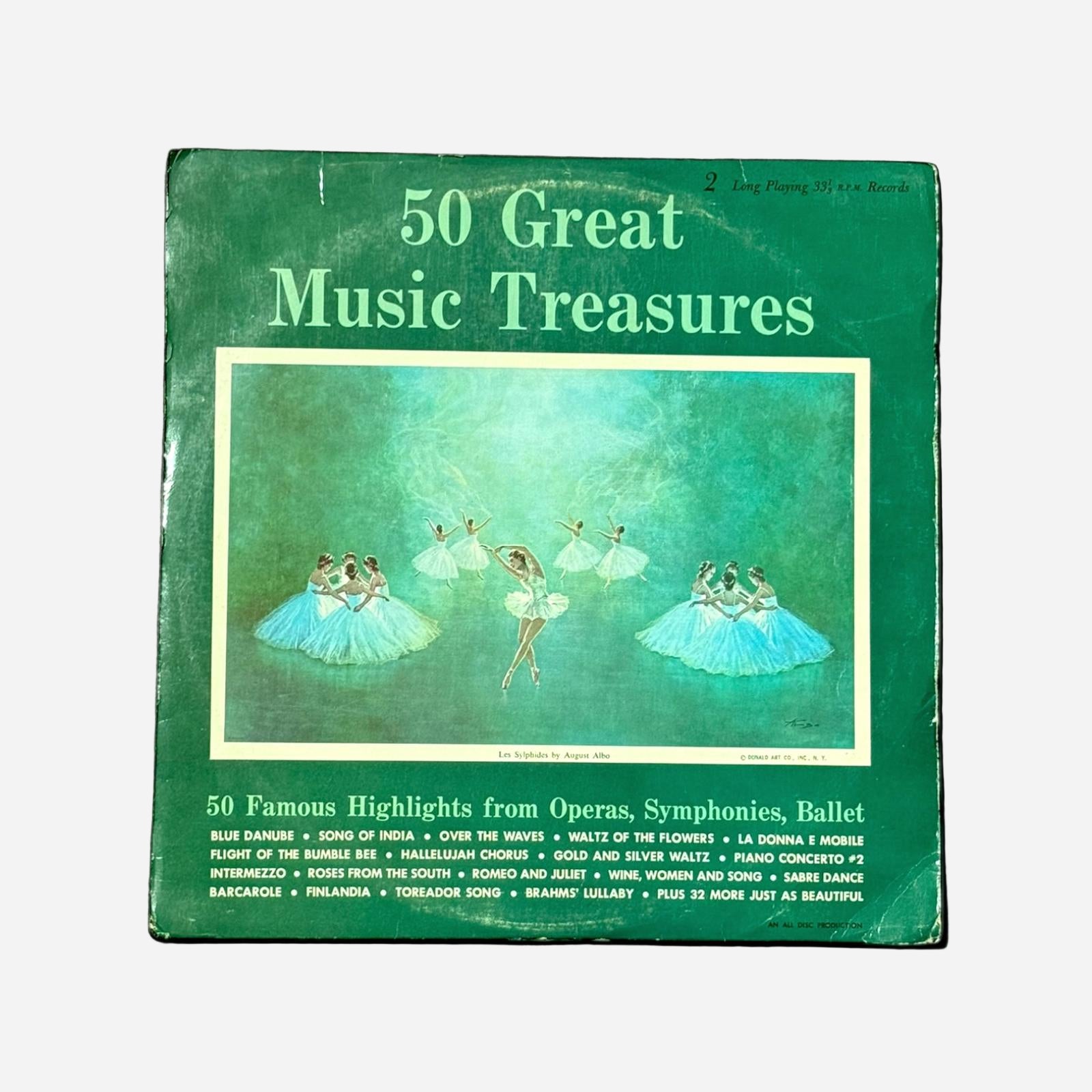 50 Great Music Treasures Vintage Record Vinyl Other