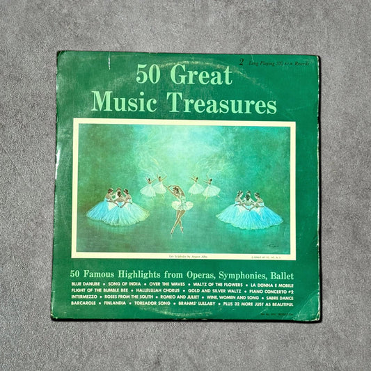 50 Great Music Treasures Vintage Record Vinyl Other