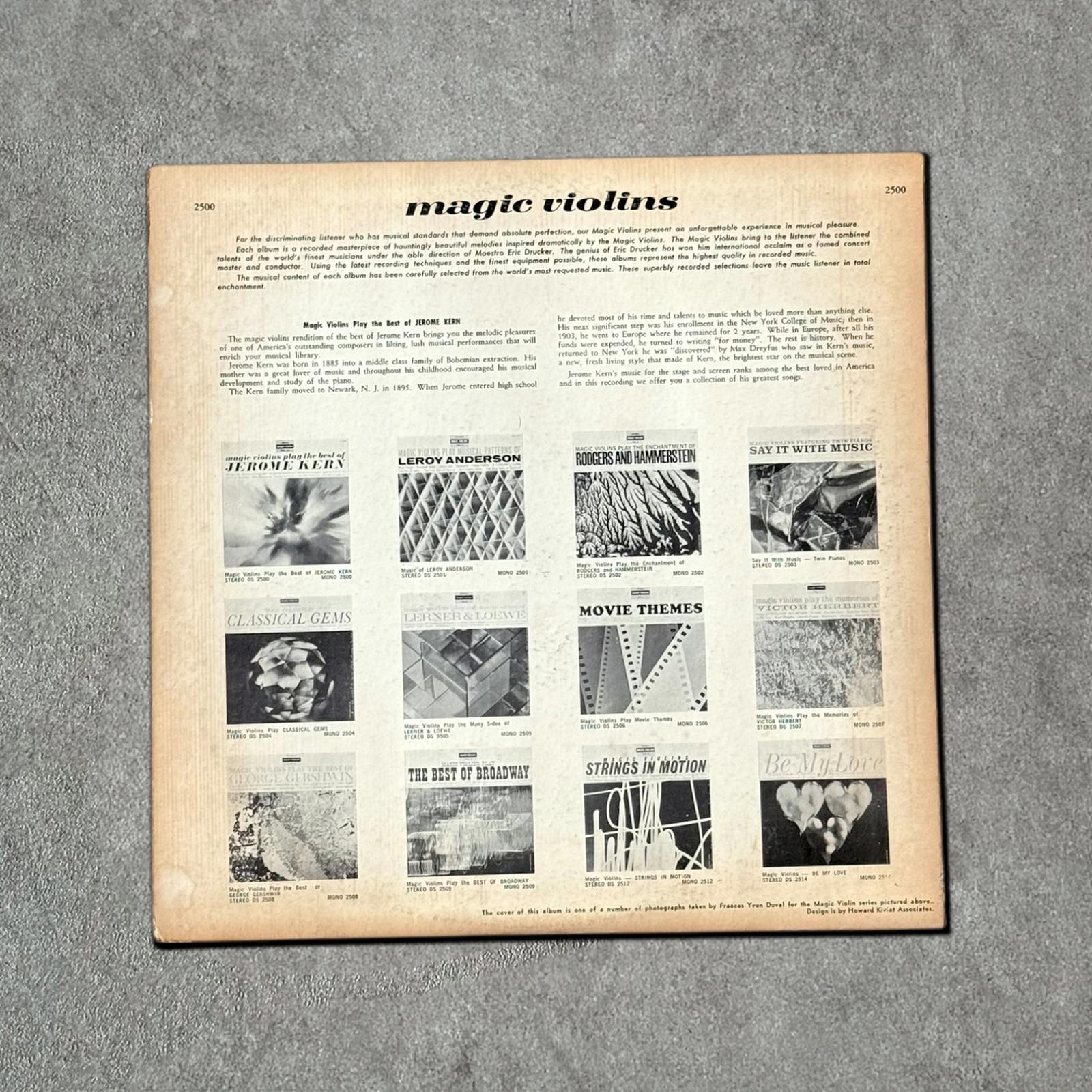 Jerome Kern & Magic Violins Vintage Record Vinyl Other