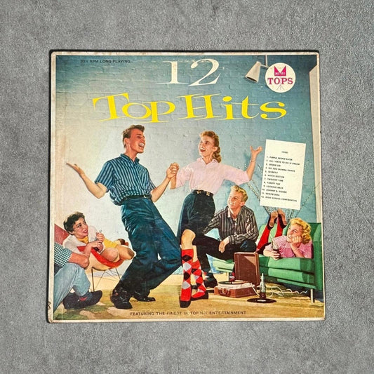 “New Ultraphonic High Fidelity 12 Top Hits” Vintage Record Vinyl - GROOVES