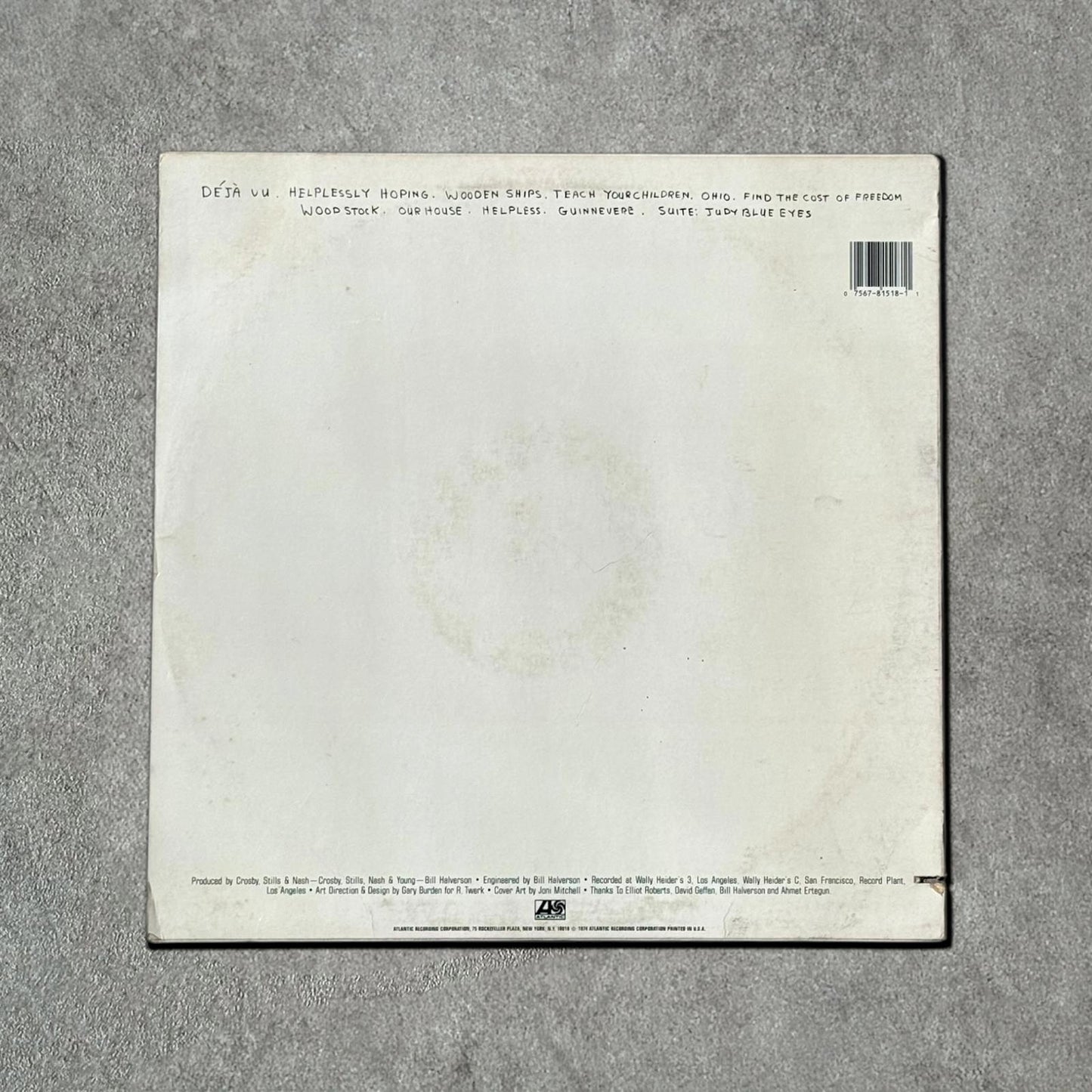 Joni Mitchell “So Far” Vintage Record Vinyl Other